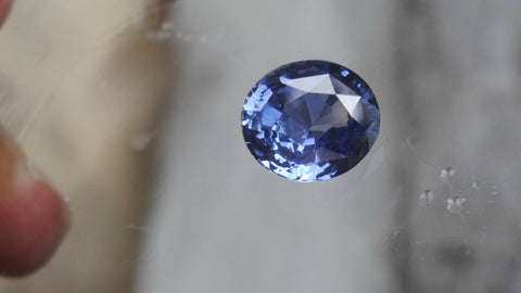 Natural Blue Oval Sapphire 6.30ct (Unheated)